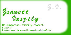 zsanett vaszily business card